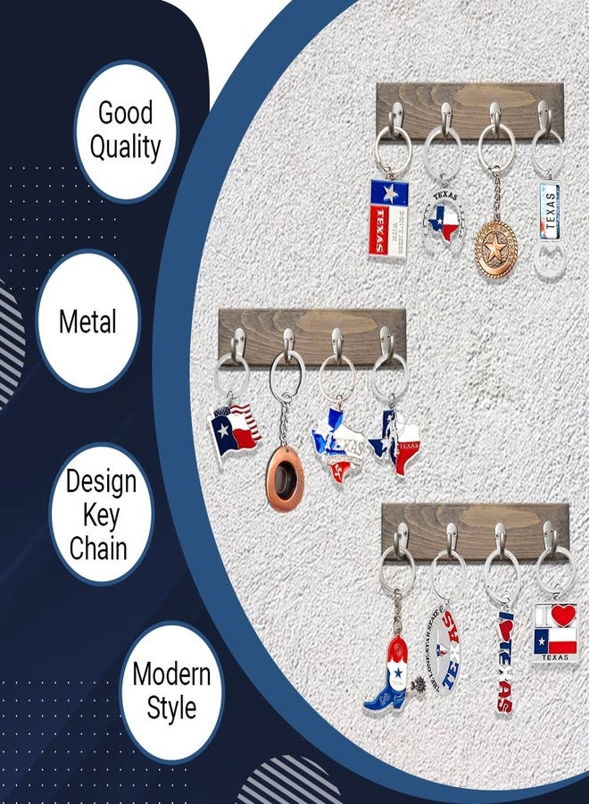 Lamatar1 Texas Bundle Souvenir Metal Keychain 12 Pack-Texas Lone Star on Texas State Map, Don't Mess with Texas, I Love Texas, Longhorn, Texas Seal, Texas Bottle Opener, Texas Boot & More - Image 3